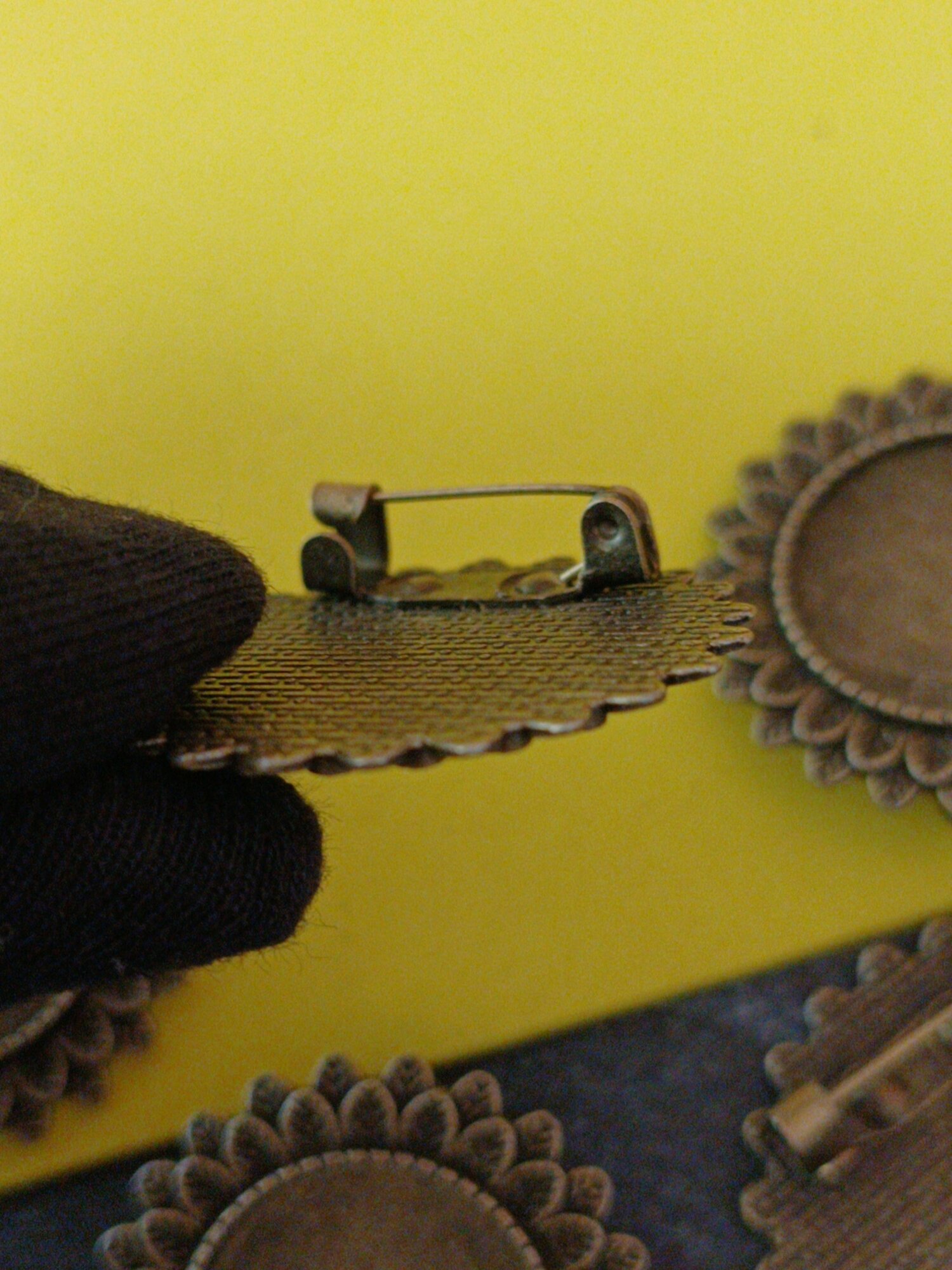 Основа для броши сеттинги молды для украшений 33мм 5шт — фото 1