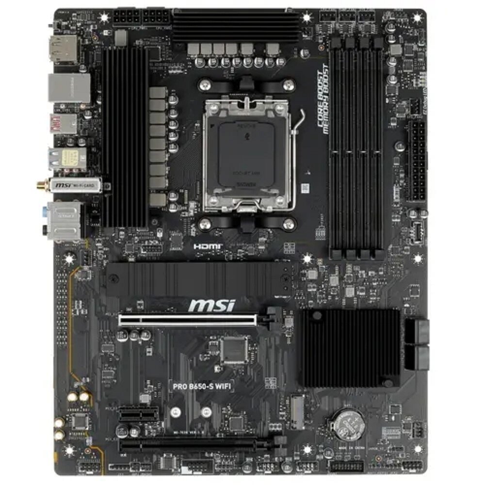 Материнская плата Материнская плата MSI PRO B650-S WIFI, SocketAM5, AMD B650, ATX, Ret