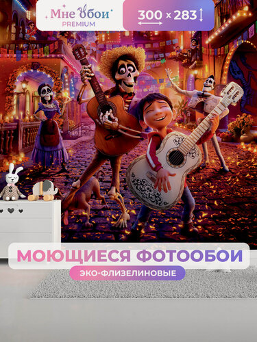 Изображение товара Фотообои на стену в детскую 3d 300х283 (ШхВ) фото обои для мальчика, тайна коко