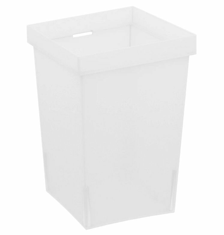 Контейнер для хранения Delinia ID 10x10x14.7 см пластик цвет белый