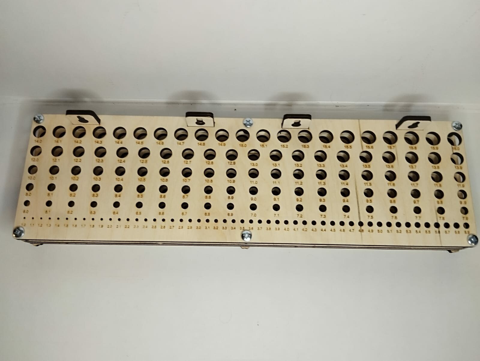 Подставка для сверл от 1-16 мм, шаг 0,1 мм — фото 1