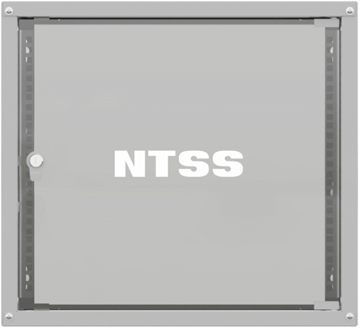 Шкаф коммутационный NTSS Lime (NTSS-WL9U5560GS) настенный 9U 550x600мм пер. дв. стекл несъемн. бок. пан. 30кг серый 110град. IP20 сталь
