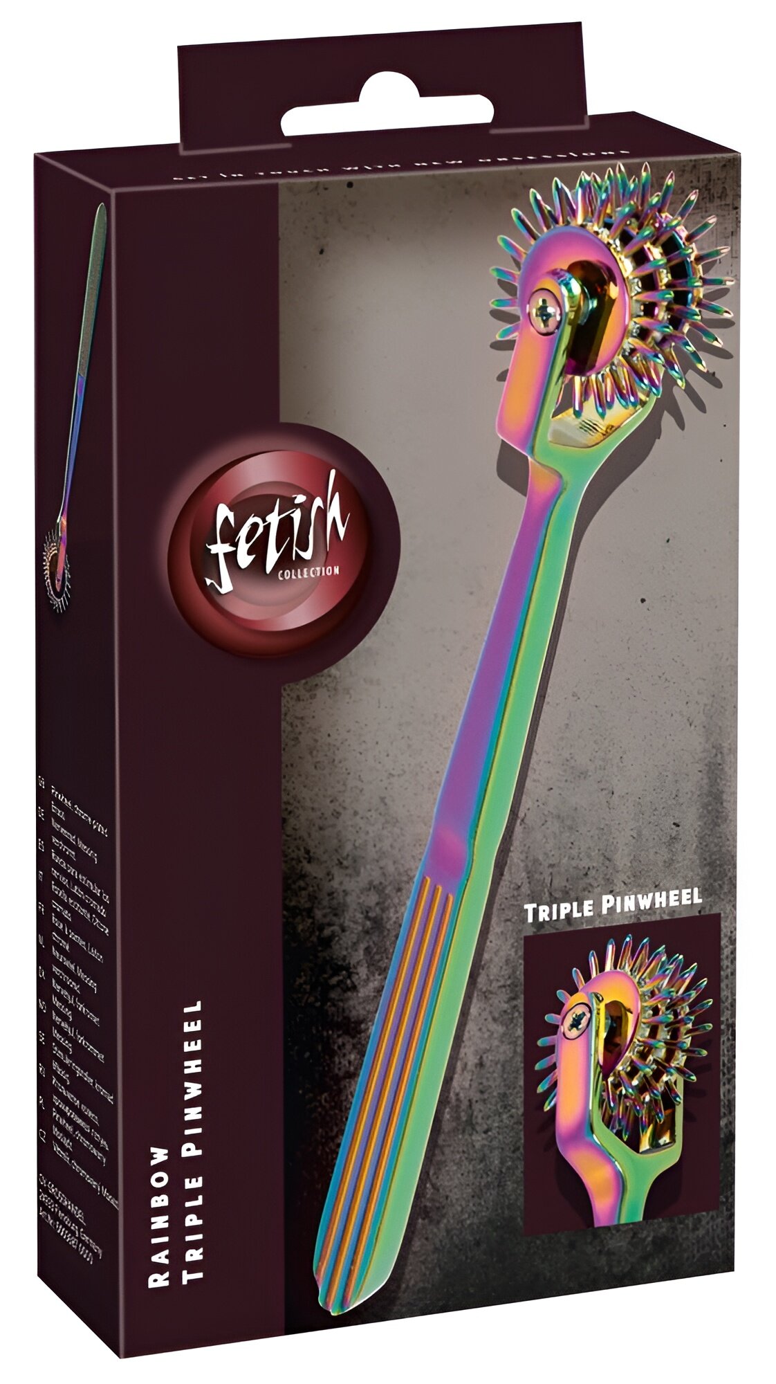 Колесо Вартенберга ORION Rainbow Triple Pinwheel, 3 ряда шипов, металлическое