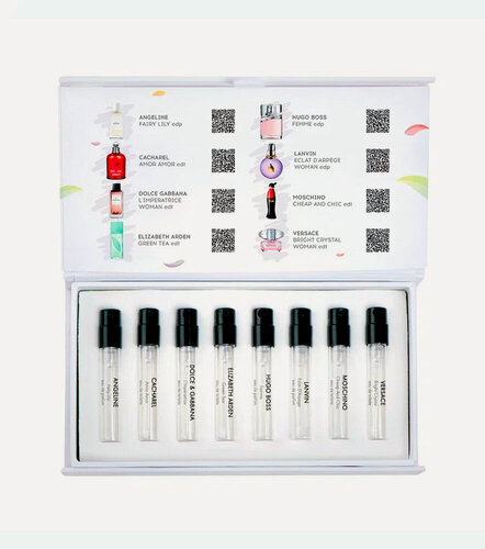 Изображение товара Парфюмерный набор Aroma Box "Топ популярных ароматов", для неё, 1.5мл, 8 шт