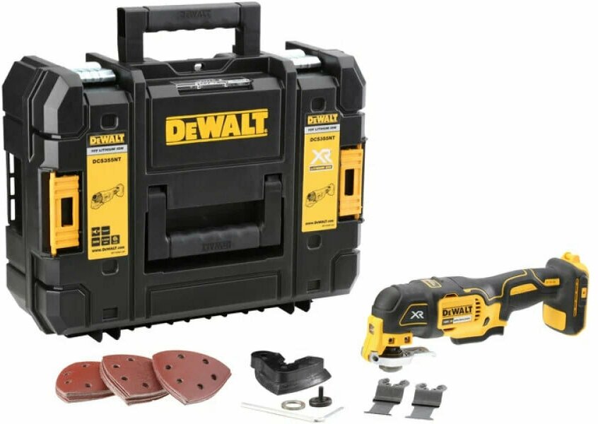 DeWALT DCS355NT многофункциональный осциллирующий инструмент Черный, Желтый 20000 OPM