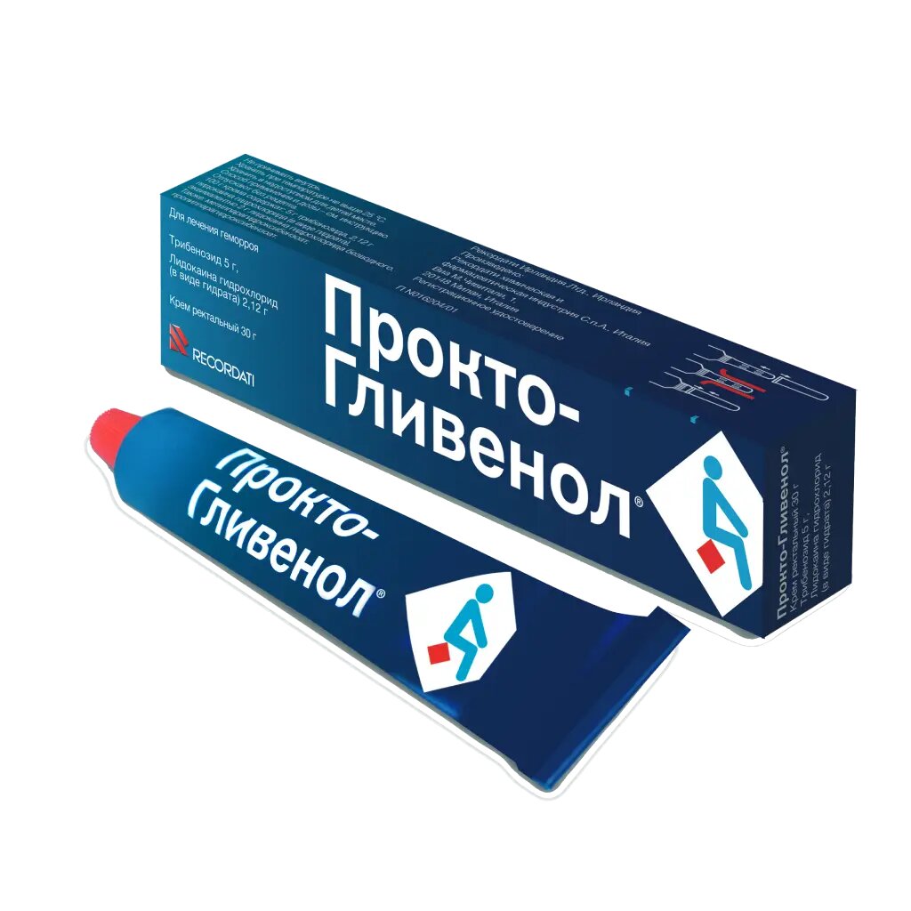 Прокто-гливенол крем ректальный 30 г 1 шт