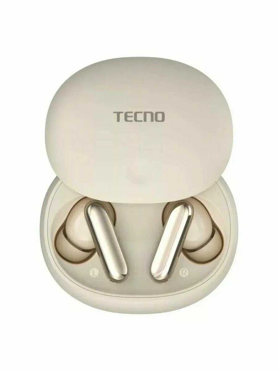 Наушники беспроводные TECNO True 1 TU01 Air Creamy White (TU01 Air Creamy White)