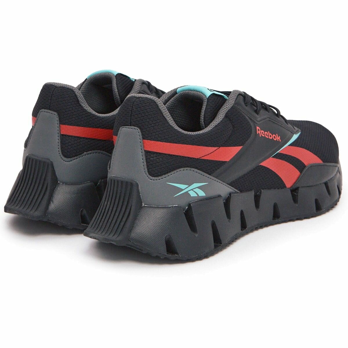 Кроссовки Reebok Zig Dynamica STR, полнота F (EU)/ на среднюю стопу, размер 9 US, черный/голубой — фото 1