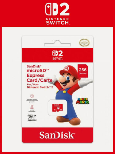 Изображение товара Карта памяти MicroSD EXPRESS Card SanDisk 256GB для Nintendo Switch 2