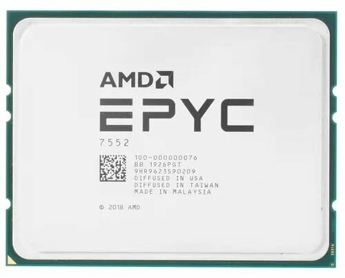 Серверный процессор AMD EPYC 7552 (100-000000076) OEM - SP3, 48 x 2,2 ГГц, L3 - 192 МБ, DDR4-3200 МГц, TDP 200 Вт