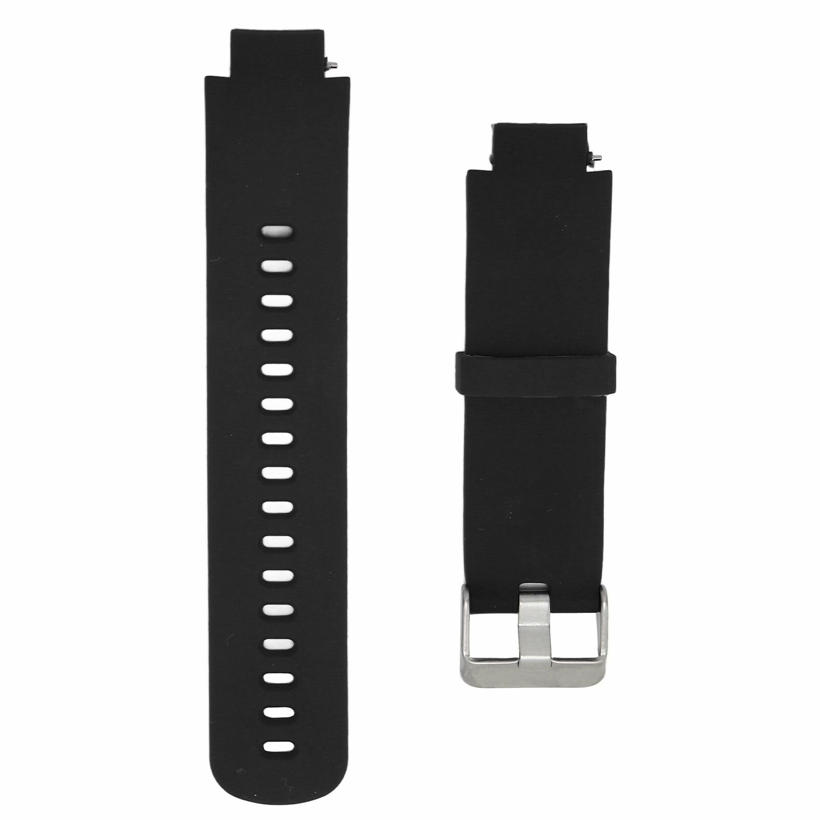 Сменный ремешок для умных часов Amazfit Verge 3, одноцветный силиконовый ремешок для часов, совместимый с Amazfit Verge 3, черный