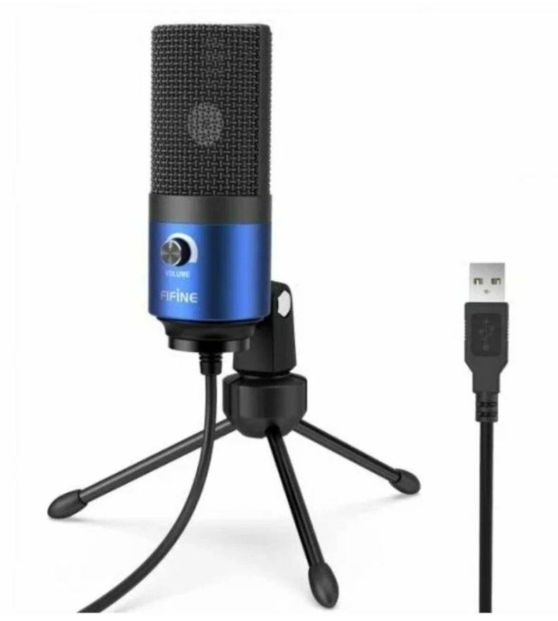 Конденсаторный микрофон Fifine K669B, для компьютера, кардиоидный, настольный