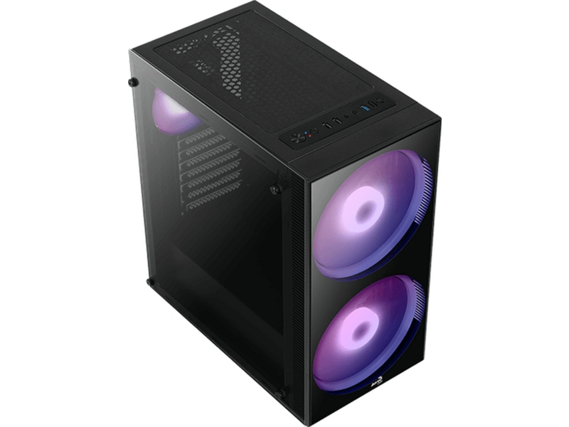 Корпус Python-G-BK-v1 черный без бп ATX 5x120mm 2x140mm 2xUSB2.0 1xUSB3.0 audio bott PSU