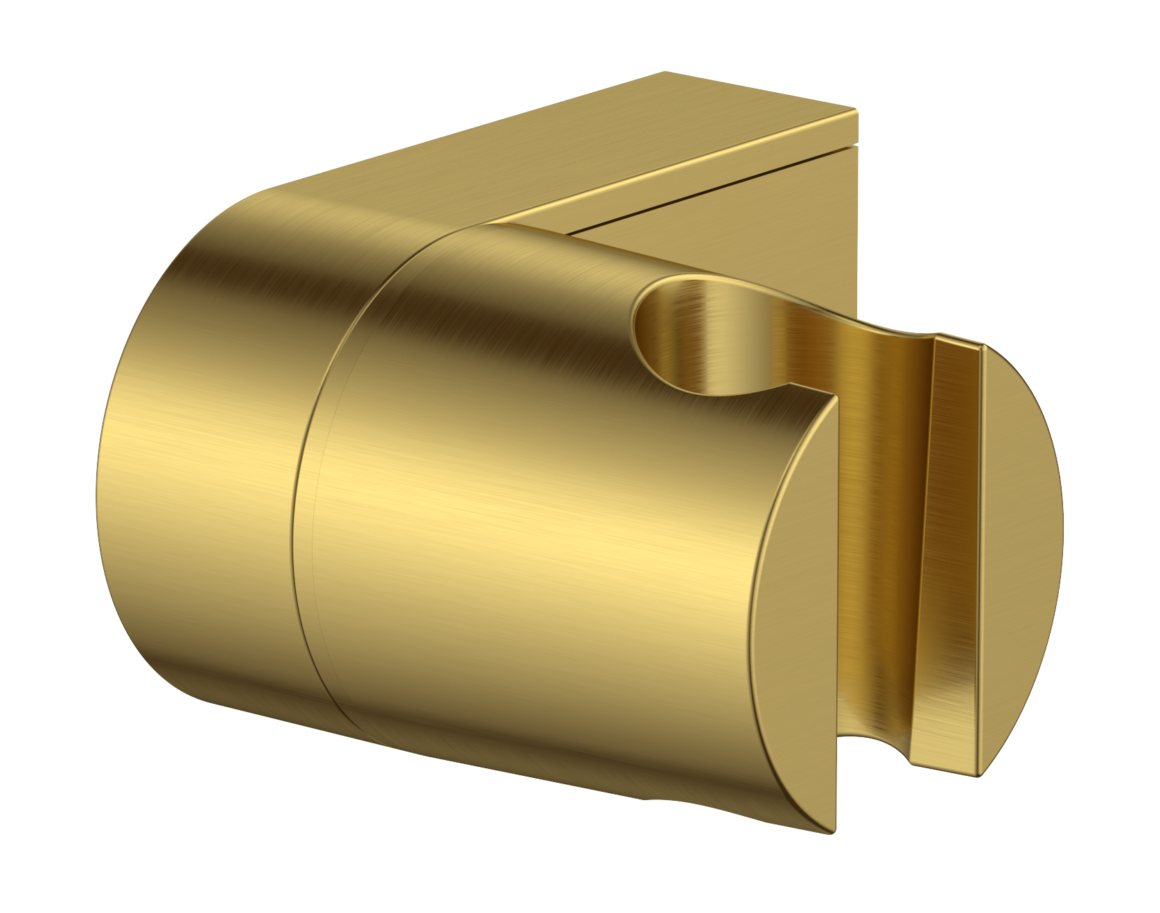 Держатель для душевой лейки на стену и для душа в ванную комнату поворотный золотой