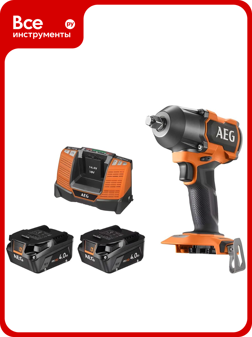 Ударный бесщеточный гайковерт AEG BSS18MTF12BL-402C 4935479664