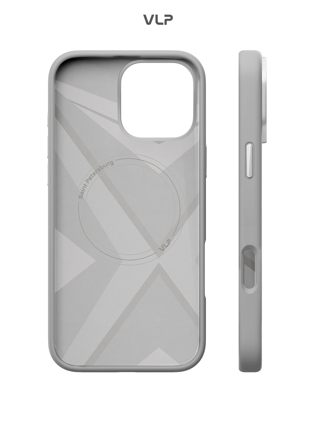 Чехол на iPhone 16 ProMax с MagSafe VLP Aster Pro Case, серый — фото 1