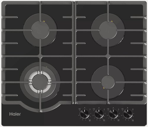 Изображение товара Варочная панель Haier HHX-G64RFVLB, 4 конфорки, закаленное стекло