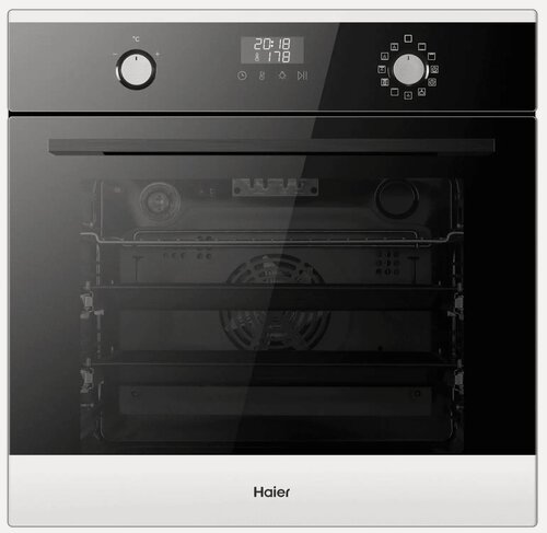 Изображение товара Встраиваемый электрический духовой шкаф Haier HOX-P11CGBG черный, с грилем и конвекцией