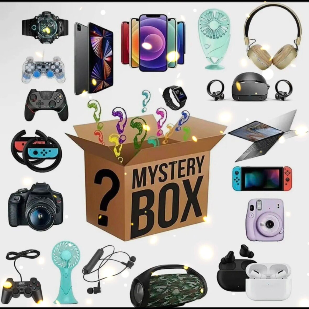 Коробка с сюрпризом "мистери бокс" super mystery box оригинальные и универсальные подарки для друзей и всей семьи и себе