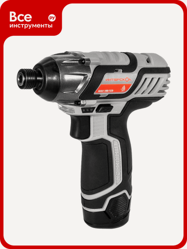 Изображение товара Ударный аккуммуляторный шуруповерт Интерскол ШАУ-100/12Э АПИ-Т (картон, без аккум. и ЗУ) 808.0.0.70, работы с крепежом