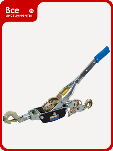 Изображение товара Ручная лебедка с двойным храповым механизмом KRAFT 4Т KT 705009