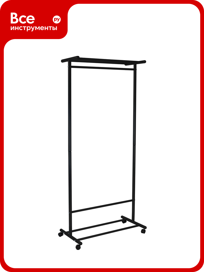Напольная вешалка на колесах Мебелик М 9 чёрный 1774