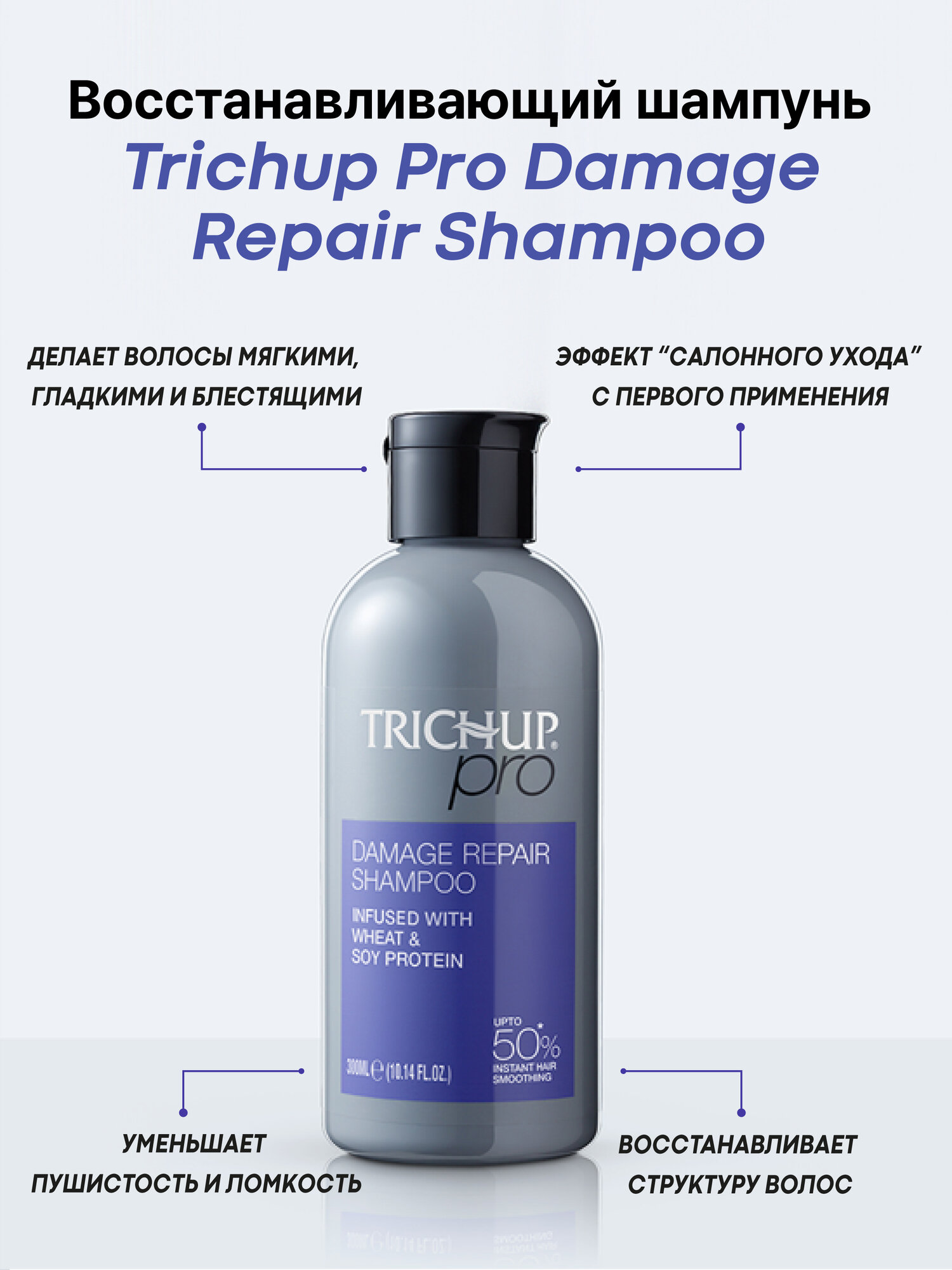 Набор для волос Trichup Pro (Шампунь, сыворотка и маска для волос) — фото 1