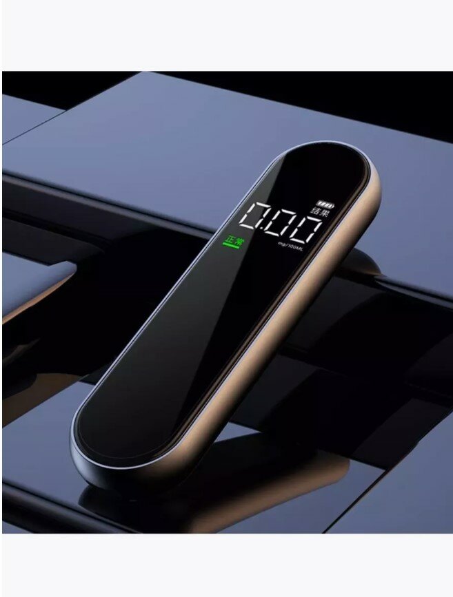 Тесты На Алкоголь Портативный алкотестер цифровой Alcohol Tester Black J2 черный