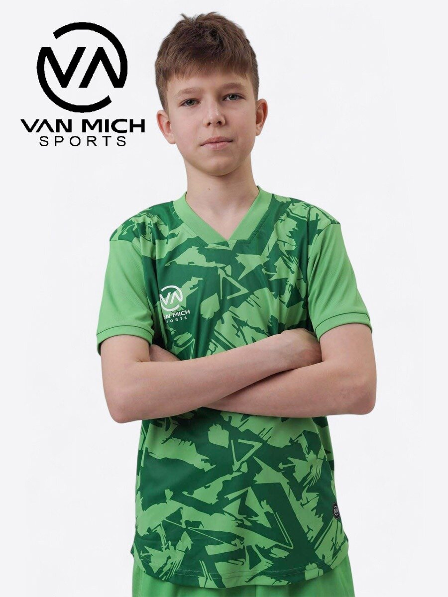Футболка спортивная VAN MICH Academy, размер 152, зеленый,