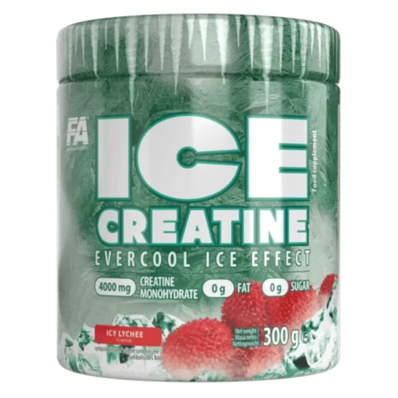 Креатин FA ICE, моногидрат, с охлаждающим эффектом, 300г, 60порций