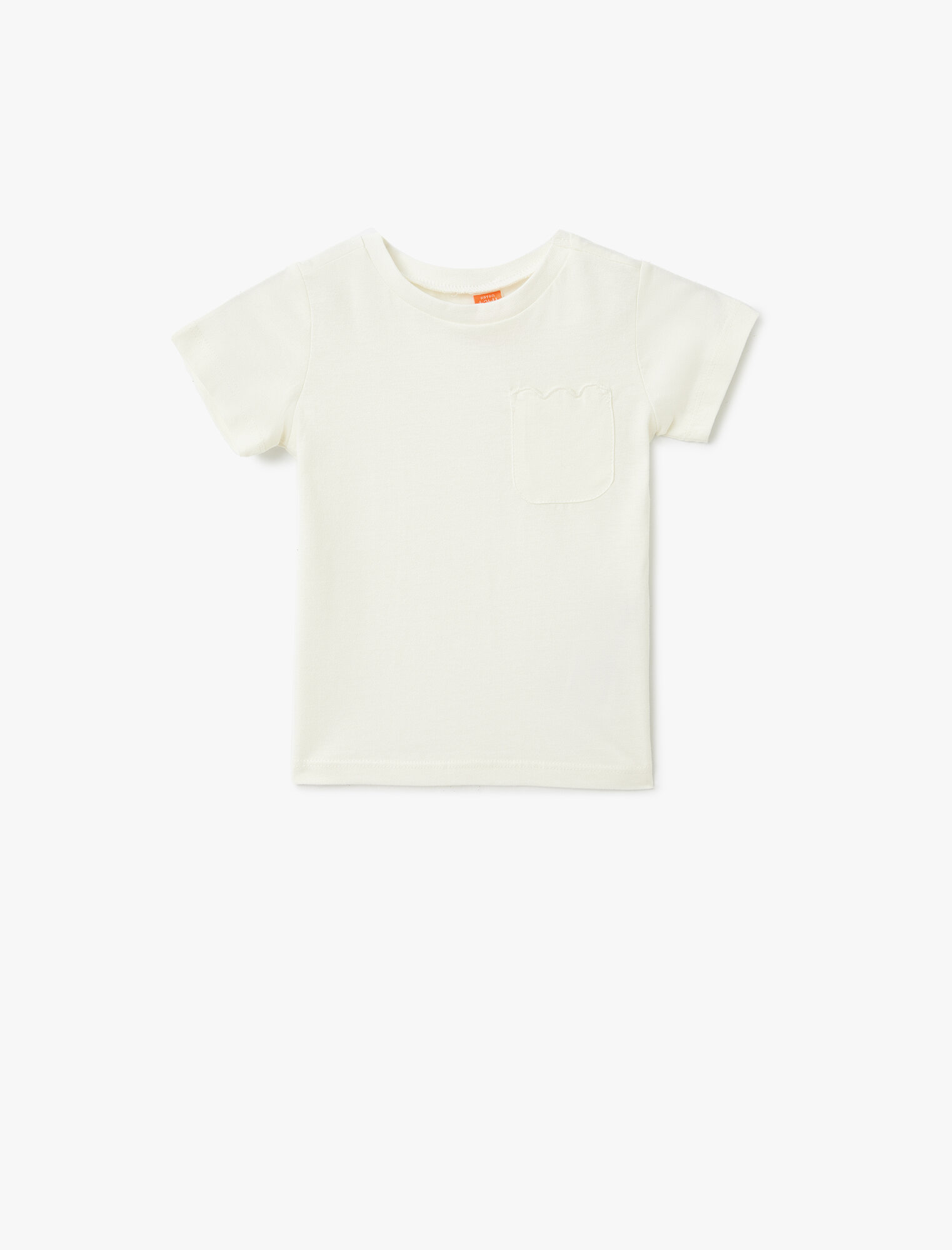 Футболка KOTON, размер 9-12 месяцев, экрю