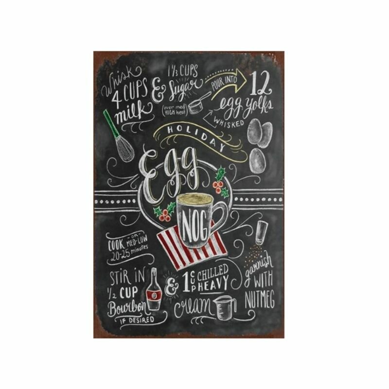 Декоративная меловая доска из жести