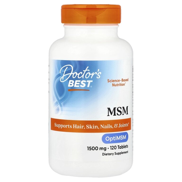 Doctors Best MSM with OptiMSM МСМ Метилсульфонилметан 1500 мг 120 таблеток