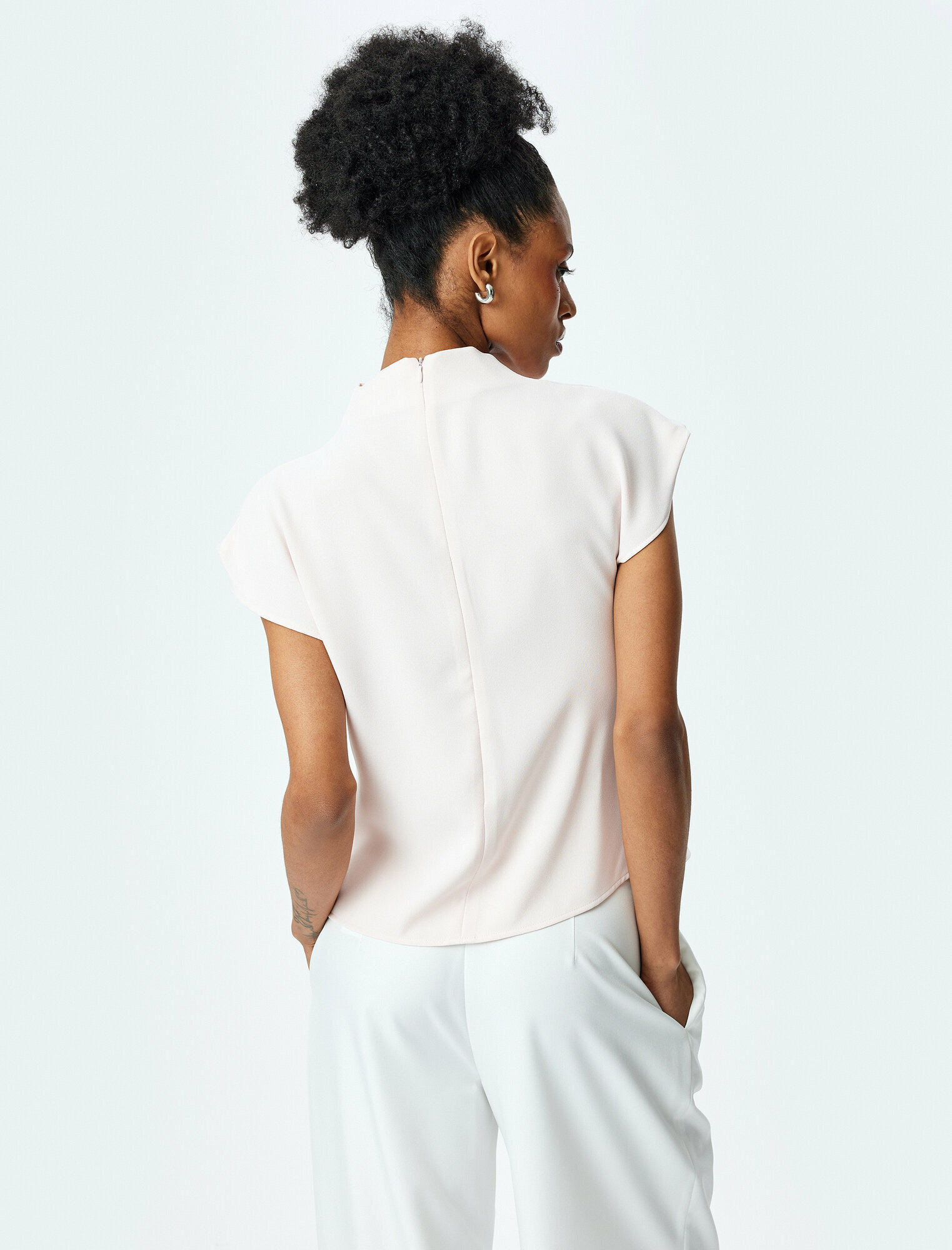 Блуза KOTON, размер 42, розовый — фото 1