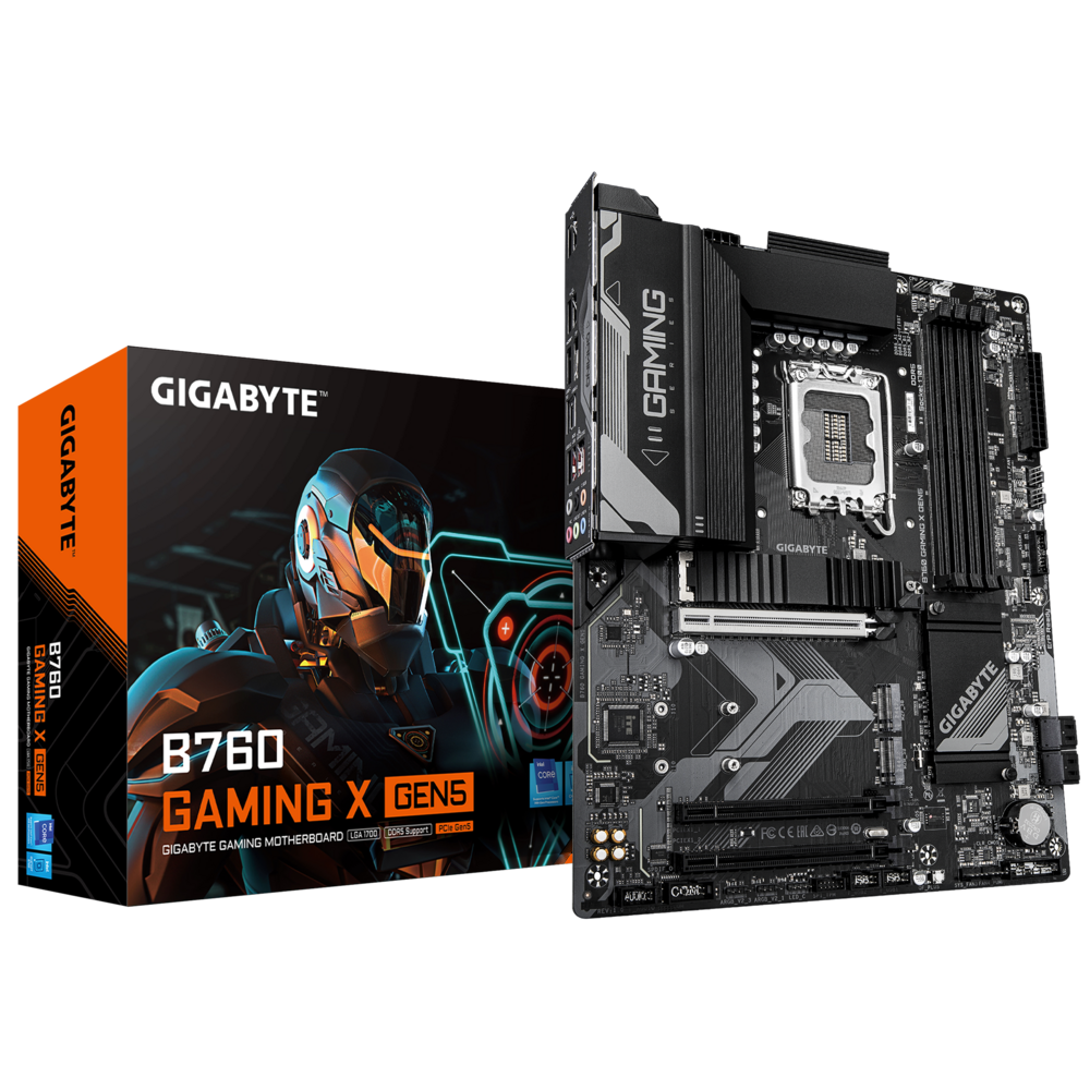 Материнская плата Gigabyte B760 GAMING X GEN5, LGA1700, Intel B760, ATX, RTL (B760 GAMING X GEN5)