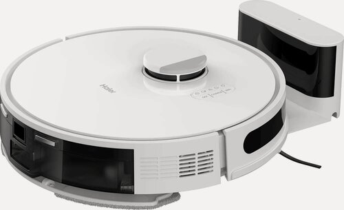 Изображение товара Робот-пылесос Haier HSR Care S3, белый, мощность всасывания 5000 Па, сухая и влажная уборка