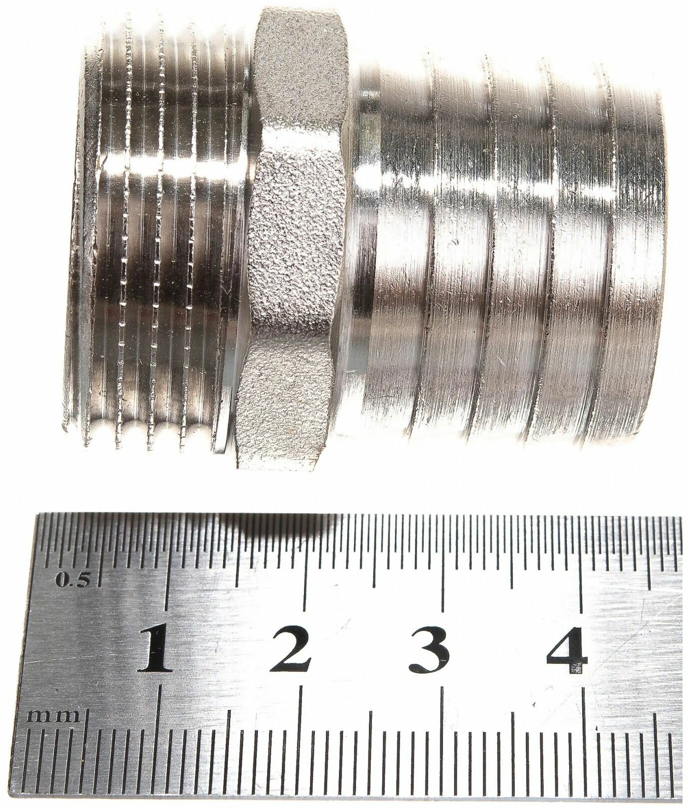 Штуцер для шланга, 1", 30 мм, c наружной резьбой — фото 1