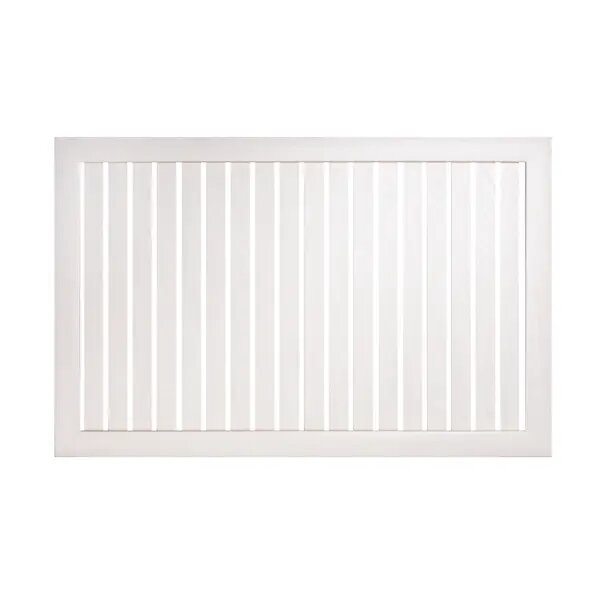 Реечный экран для радиатора 90x60 см ясень белый