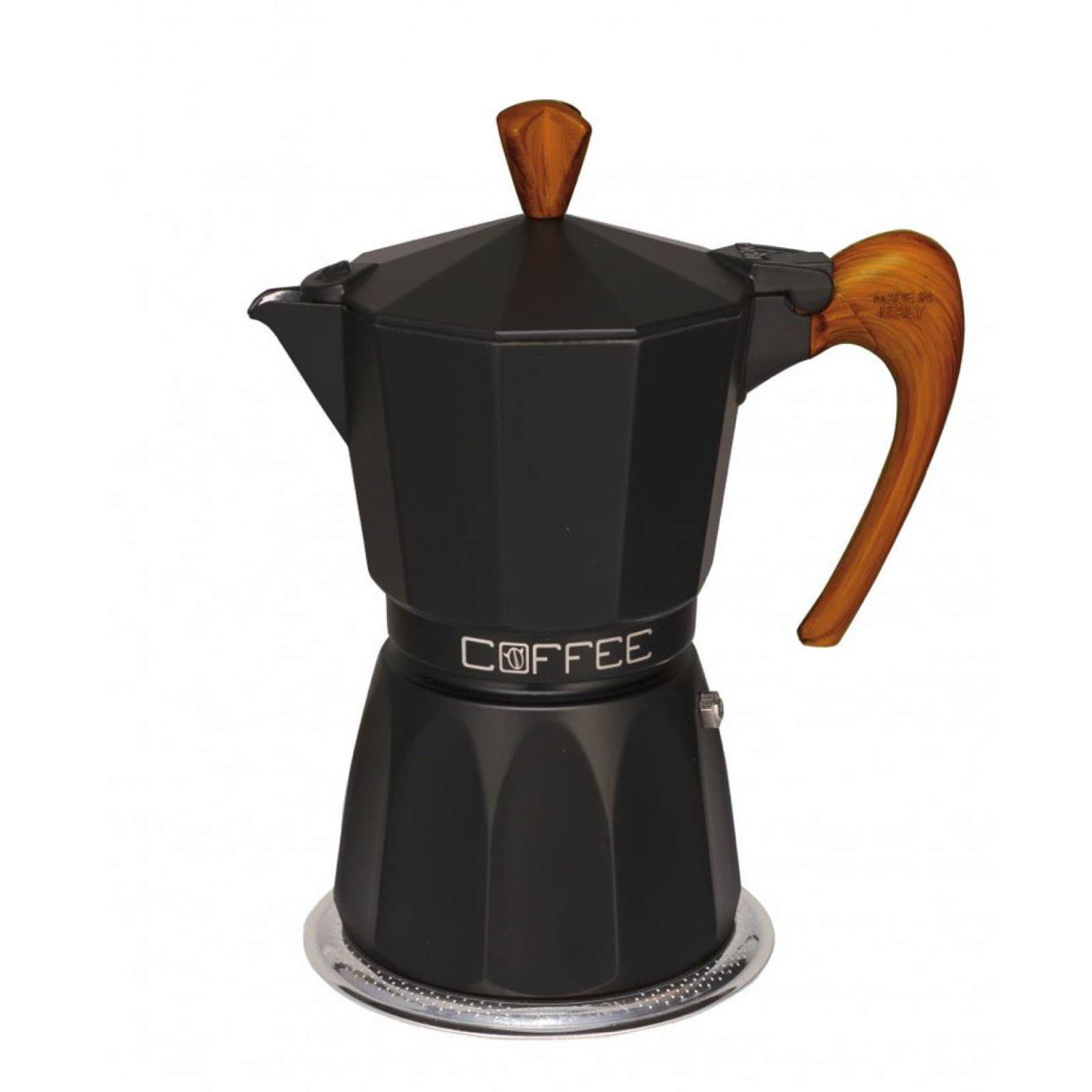 Гейзерная кофеварка G.A.T. Fashion Wood Black на 9 чашек (450 мл), уценка!