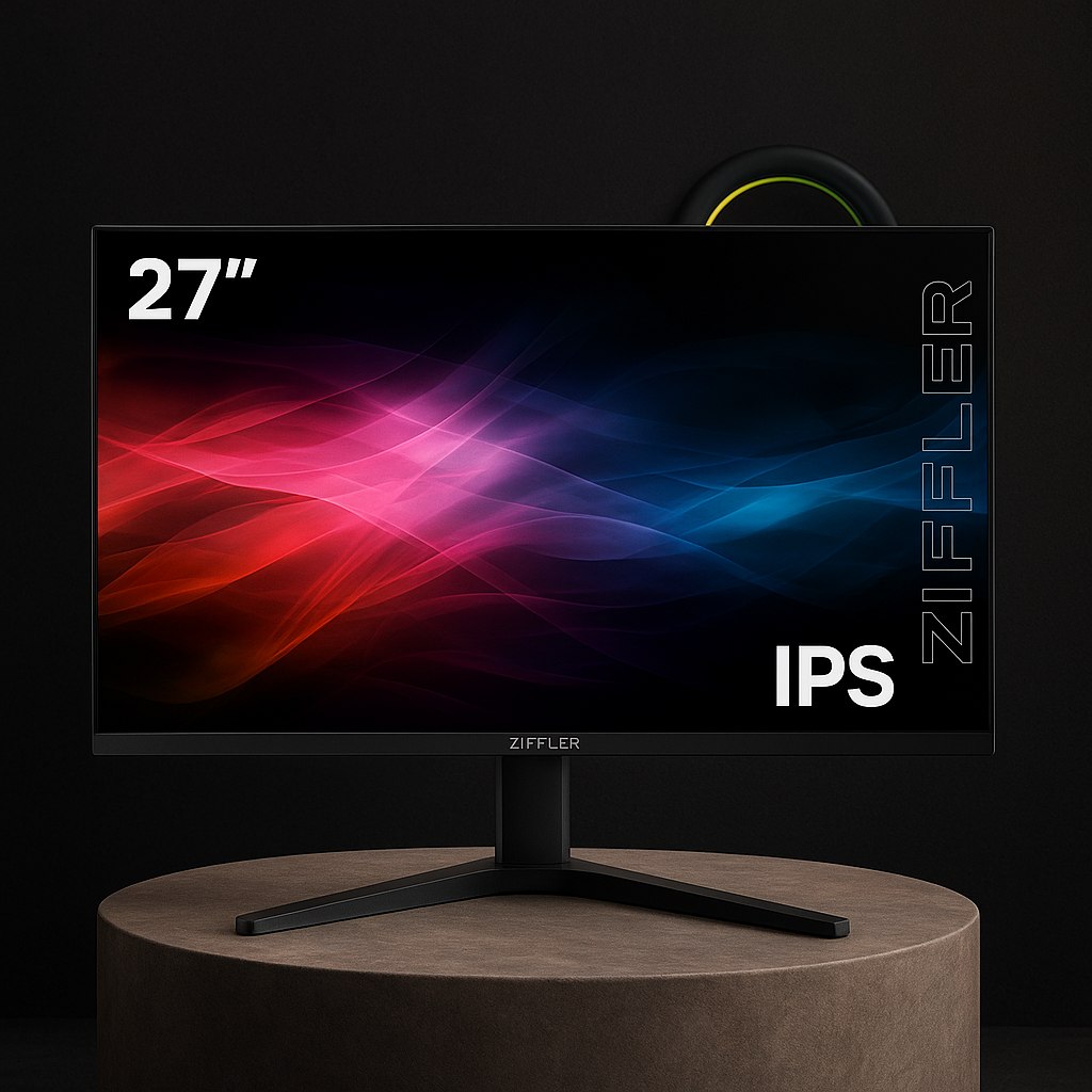 Игровой монитор, ZIFFLER 27B1800, 27 дюймов, 180Гц, 1мс, IPS, HDMI, DisplayPort, USB, RGB, поворот 90°