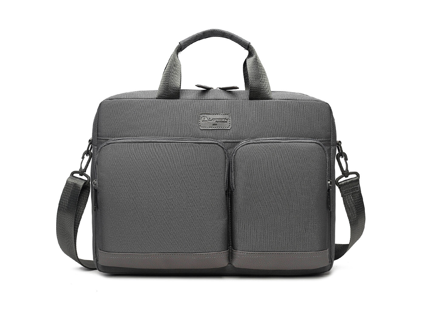 Сумка Lamark L255 для ноутбука 15.6" (полиэстер, цвет - темно-серый, 41 x 30 x 6 см, 550 г) L255 Dark Grey