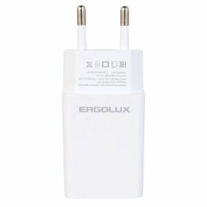 Адаптер сетевой Ergolux Промо USB 10 Вт 2А белый