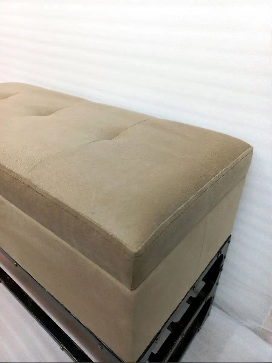 Кованая банкетка с ящиком, Студия кованой мебели Нива, цвет античная бронза — фото 1