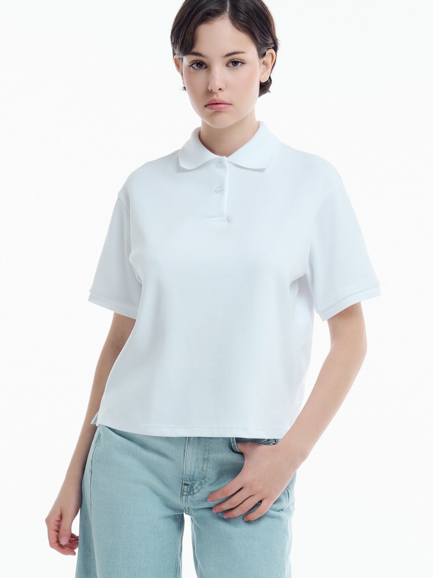 Поло спортивное ТВОЕ, размер XS, белый/белый