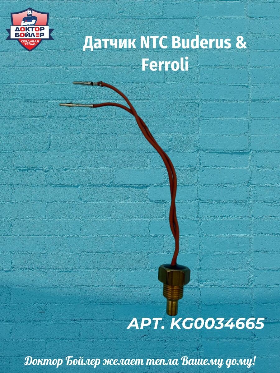 Погружной датчик температуры Buderus & Ferroli NTC универсальный красный