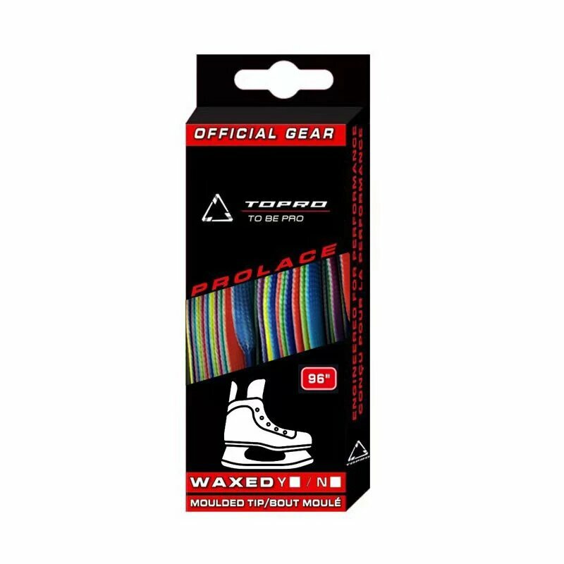 Шнурки для хоккея Jofa, 84, 96, 108, 120 дюймов, двухслойная оплетка, дополнительные усиленные наконечники, вощеный дизайн кончиков, искусственный Хоккей, Синий