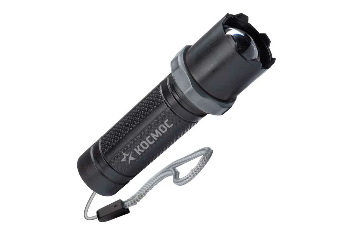 Ручной аккумуляторный фонарь космос 1Вт LED, линза, зум, Li-ion 14500 450mAh, ABS-пластик, USB-шнур KOS117Lit