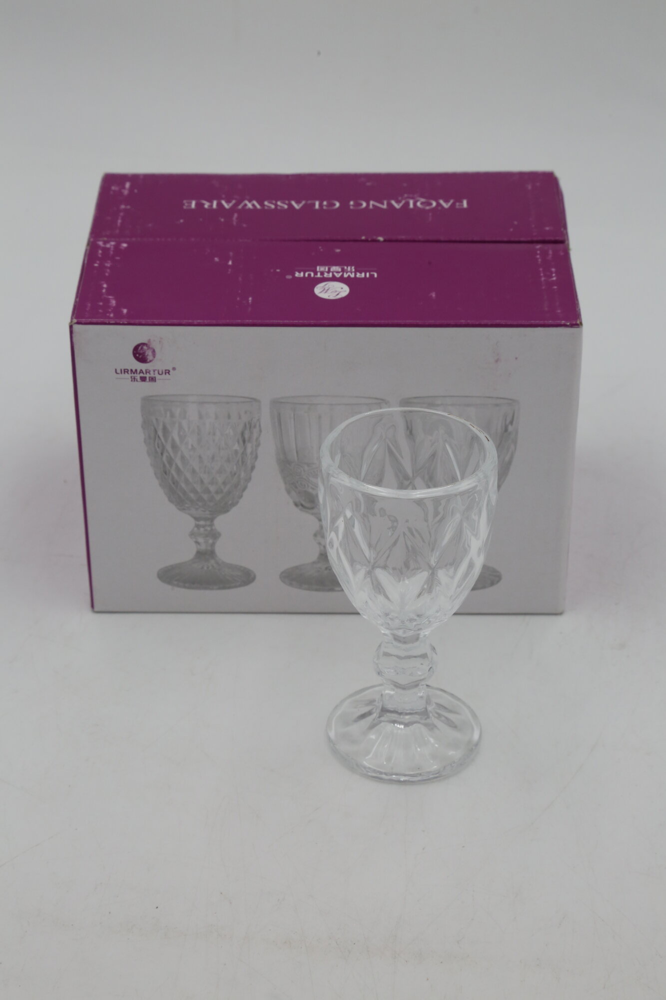 Рюмка GLASS WARE ADIZ WGH008-White 6шт 6х16