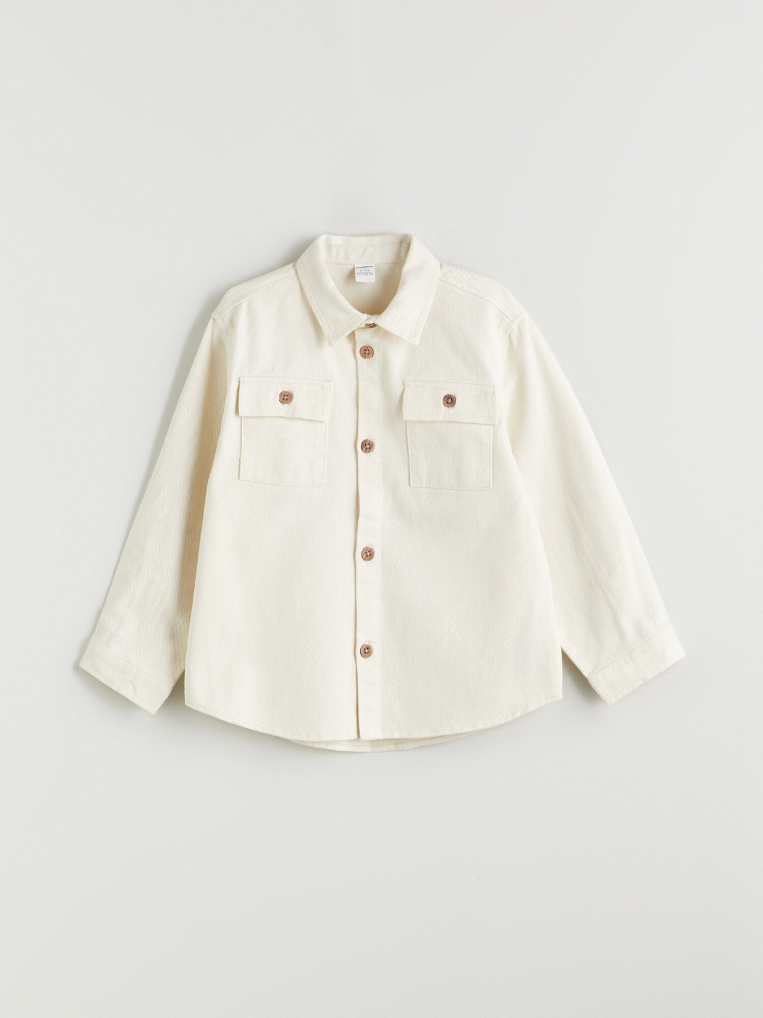 Рубашка LC Waikiki размер 5-6 лет светло-бежевый