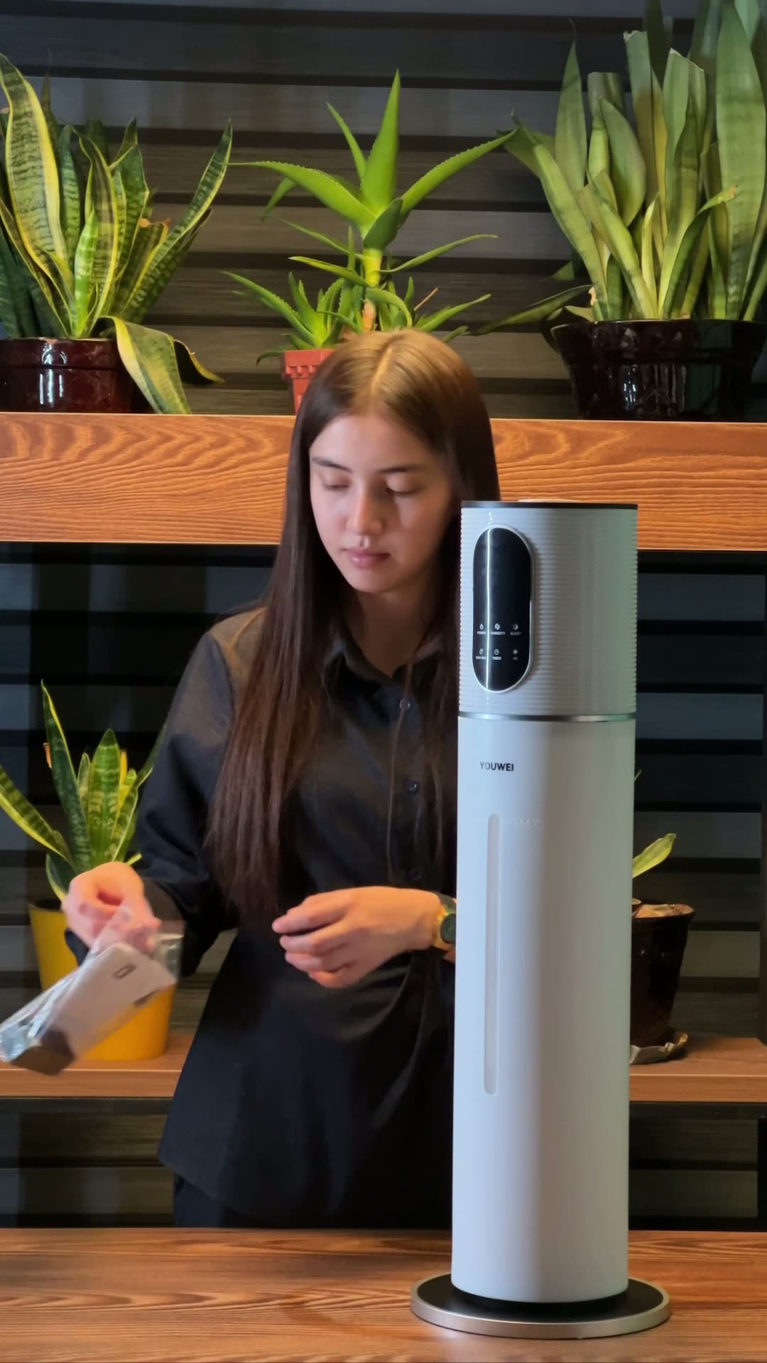 Увлажнитель воздуха youwei , электронное управление, площадь 60 кв. м 8 литрв — фото 1